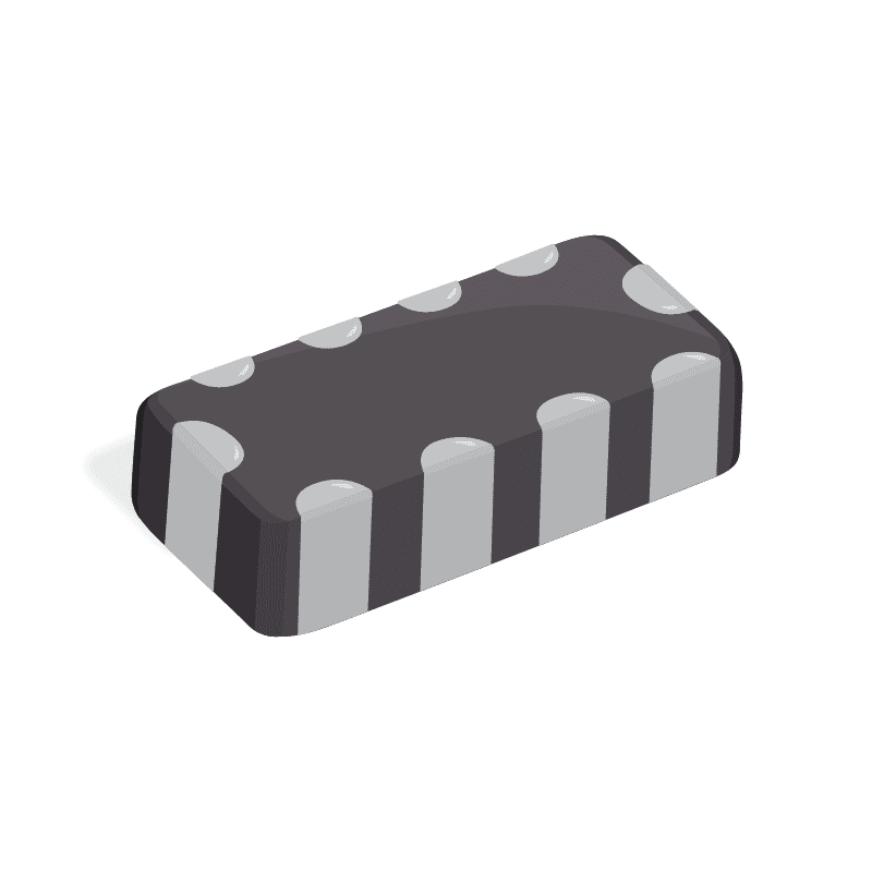 Common Mode Chokes Quad 100Ohm 100MHz 0.1A 8Ohm DCR SMD T/R