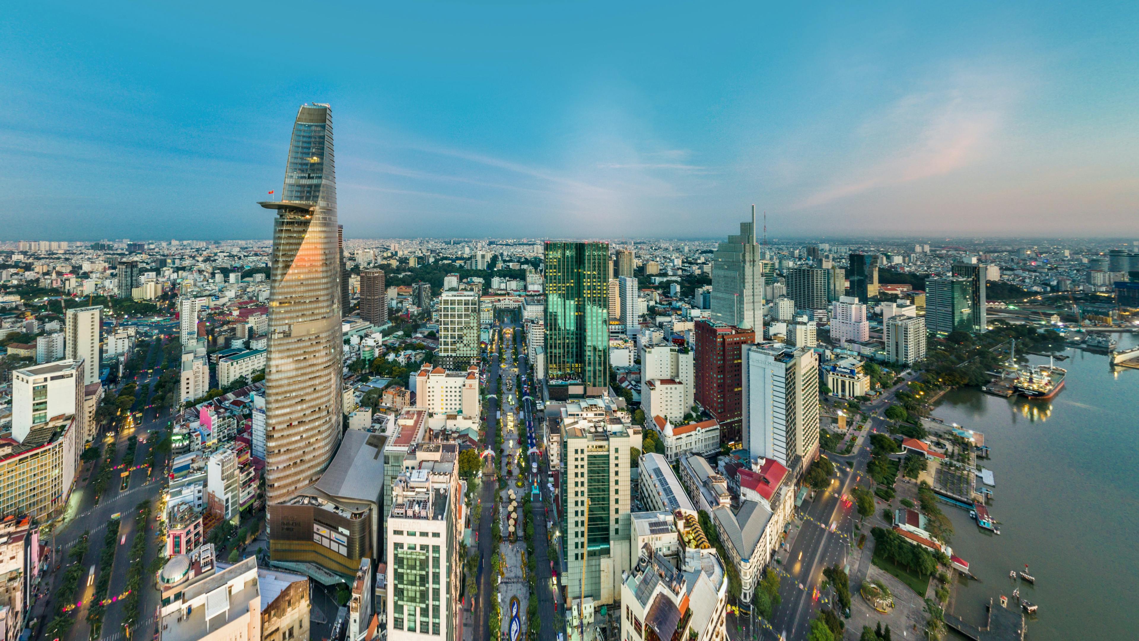 Aerial view of Ho Chi Minh City
