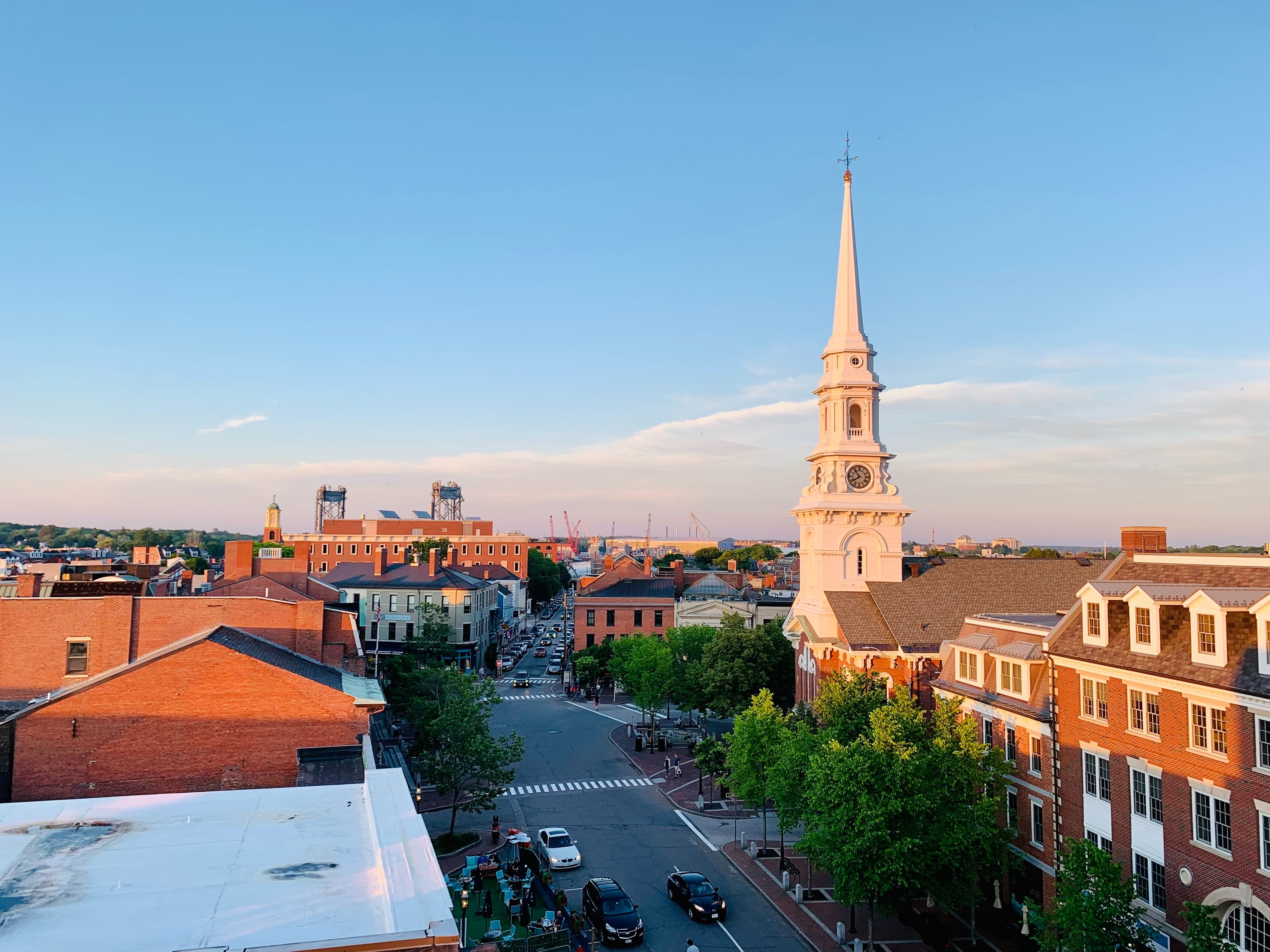 Aerial view of Portsmouth, New Hampshire