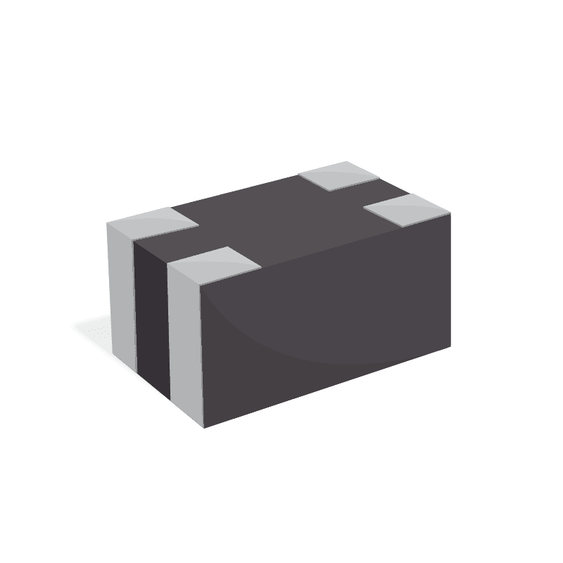 2 Line Common Mode Choke Surface Mount 90 Ohms @ 100 MHz 100mA DCR 1.75Ohm