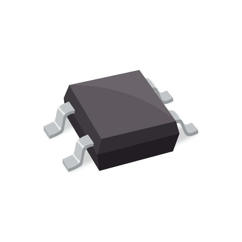 Optocoupler DC-IN 1-CH Transistor DC-OUT 4-Pin Mini-Flat T/R