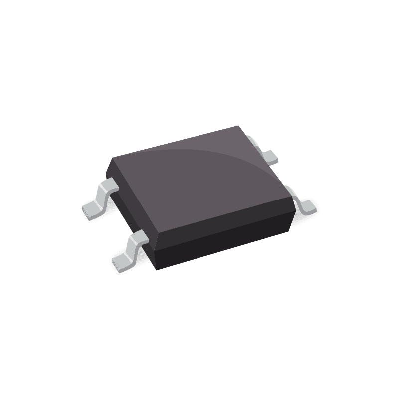 Optocoupler Triac AC-OUT 1-CH 400V 4-Pin Mini-Flat T/R