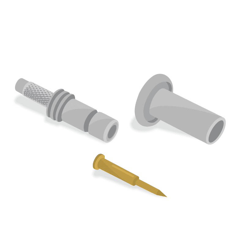 connector, rf coaxial, sma jack recept, pc mount, square body, 0-26.5GHz frequency