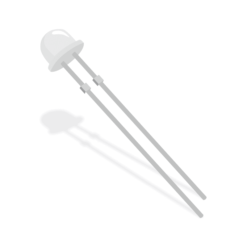 Photodiode PIN Module 940nm 0.55A/W Sensitivity 2-Pin T-1 3/4 / PHOTODIODE PIN HI SENSITIVE 5MM