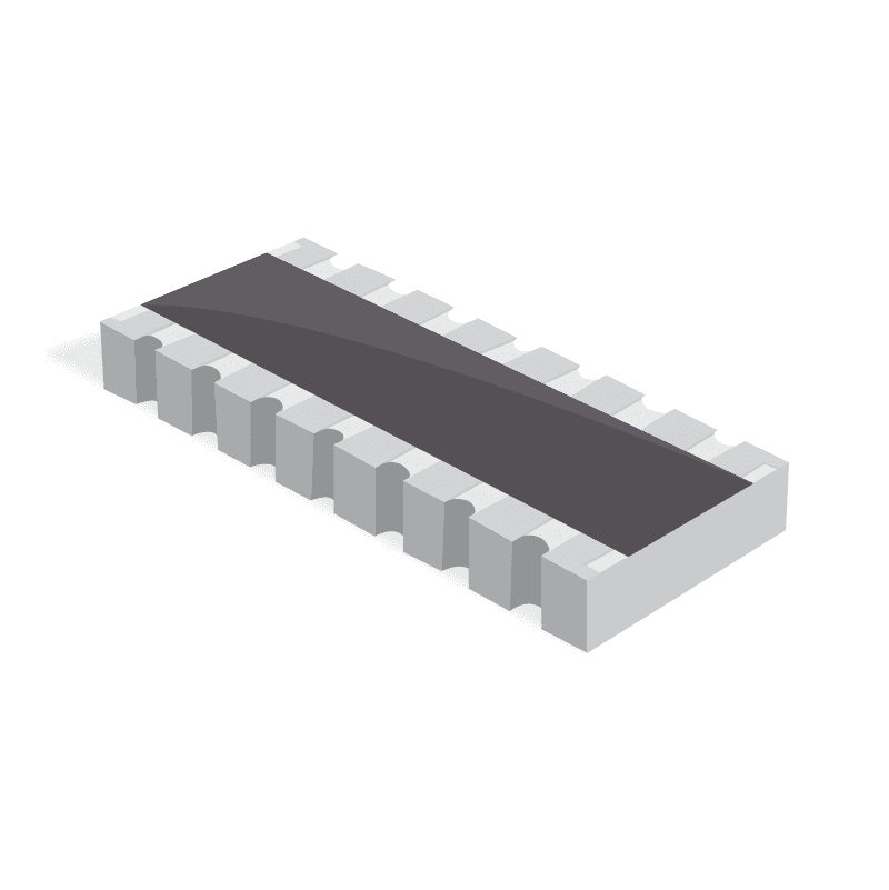 Res Thick Film Array 220 Ohm 5% 1/4W ±200ppm/°C ISOL Molded 16-Pin 1506(8 X 0402) Convex SMD Punched Carrier T/R